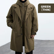 🔥Warm and Stylish✨Men's Faux Two-Piece Versatile Warm Coat—✈️Free Shipping