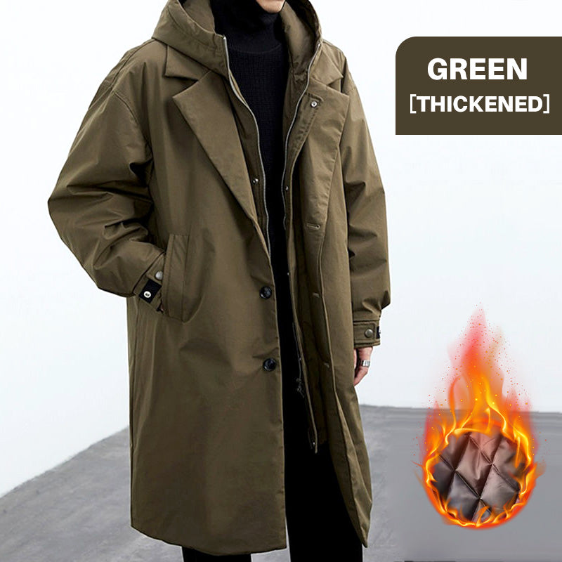 🔥Warm and Stylish✨Men's Faux Two-Piece Versatile Warm Coat—✈️Free Shipping