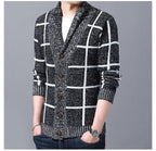🍂Fall Specials🍂Men's Plaid Knit Sweater Cardigan Jacket