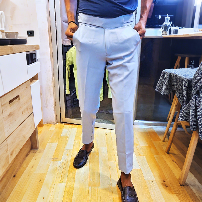 💖👖Chic Cropped Pants With Crossover Waistband