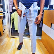 💖👖Chic Cropped Pants With Crossover Waistband