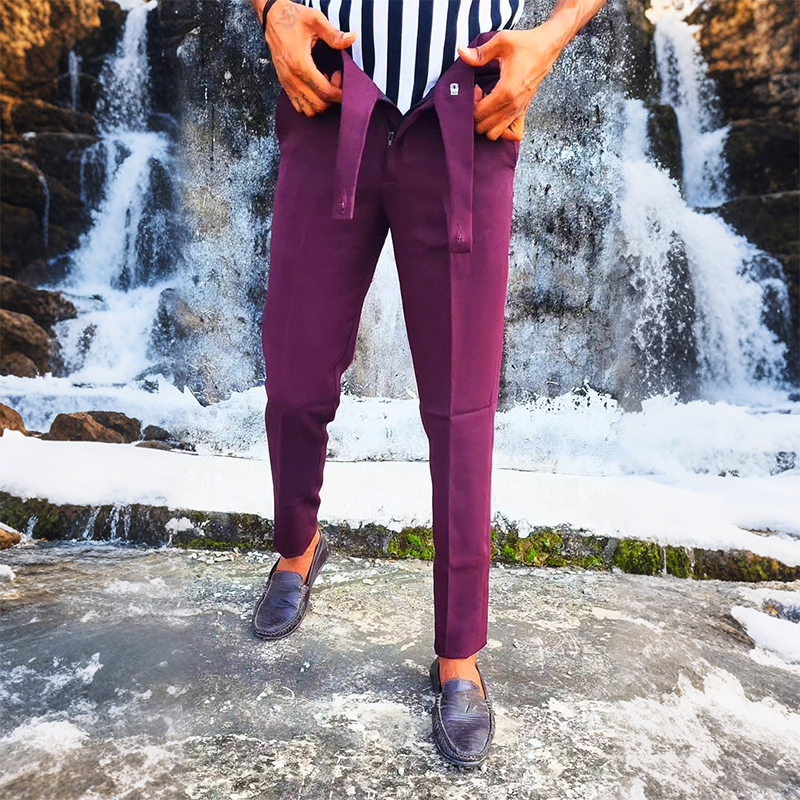 💖👖Chic Cropped Pants With Crossover Waistband