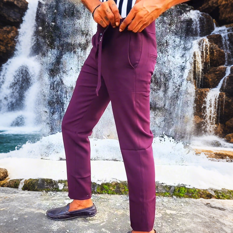 💖👖Chic Cropped Pants With Crossover Waistband