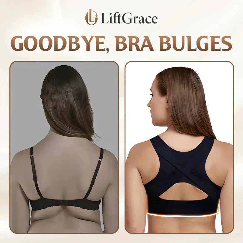 🎉LAST DAY SALE -70% OFF⚡Front Closure Cross-Back Wireless Posture Bra