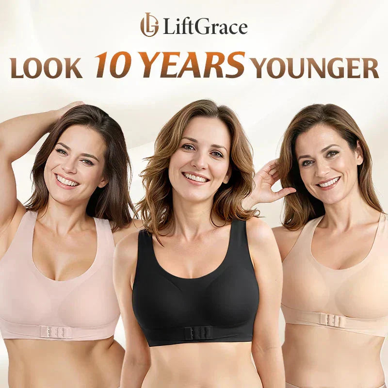 🎉LAST DAY SALE -70% OFF⚡Front Closure Cross-Back Wireless Posture Bra