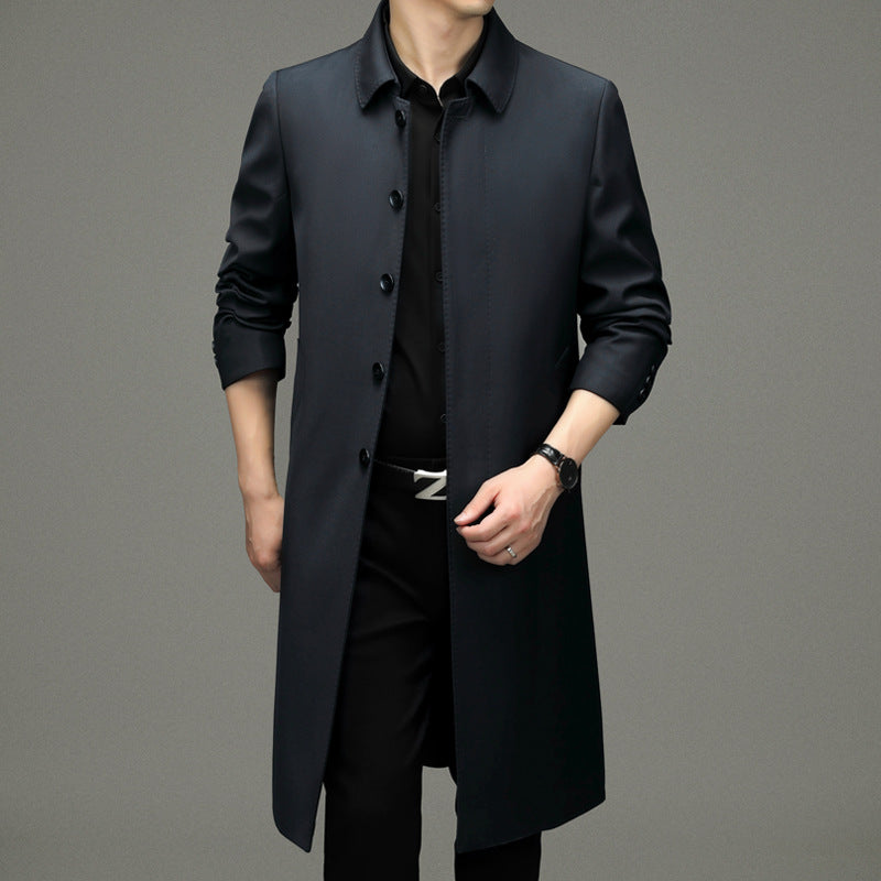 ✨👑Men's Long Button-Down Lapel Jacket🧥