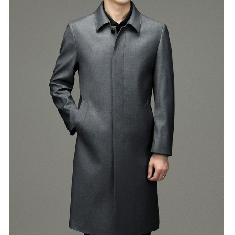 ✨👑Men's Long Button-Down Lapel Jacket🧥