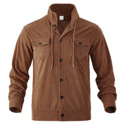 🔥Warm and Stylish✨Men's Corduroy Button-Down Long Sleeve Jacket