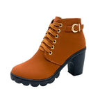 Women's Sole Chunky Heel Boots