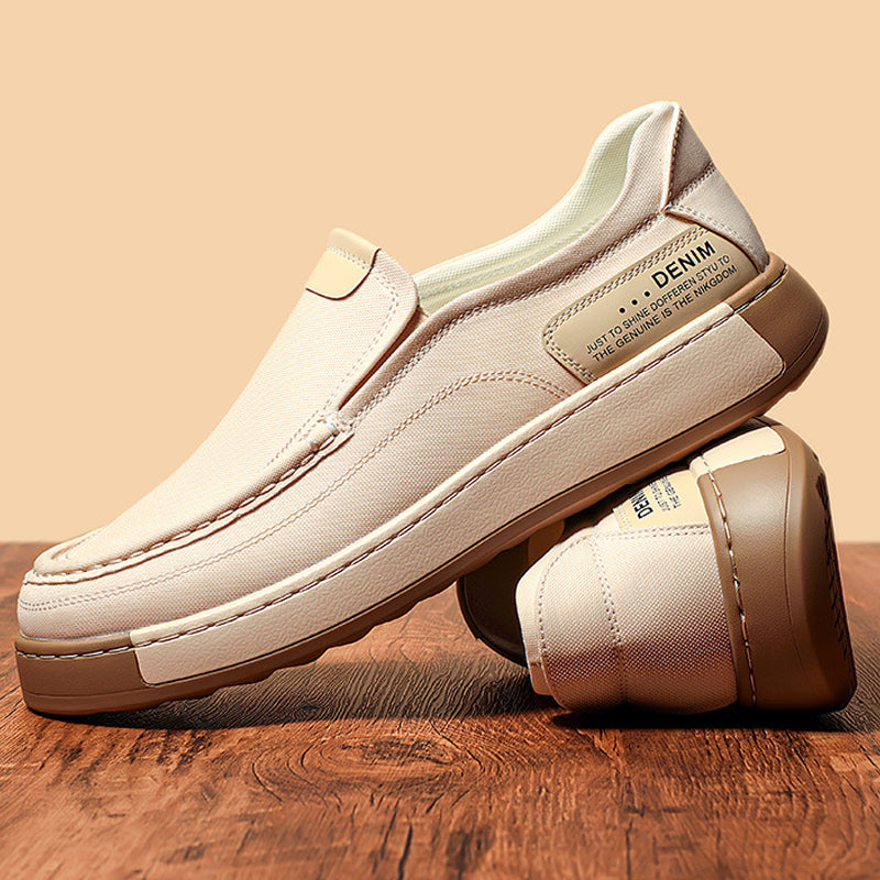 🎉Free shipping ✈️Men's Breathable Genuine Leather Elevator Loafers/Elegance & Comfort👑