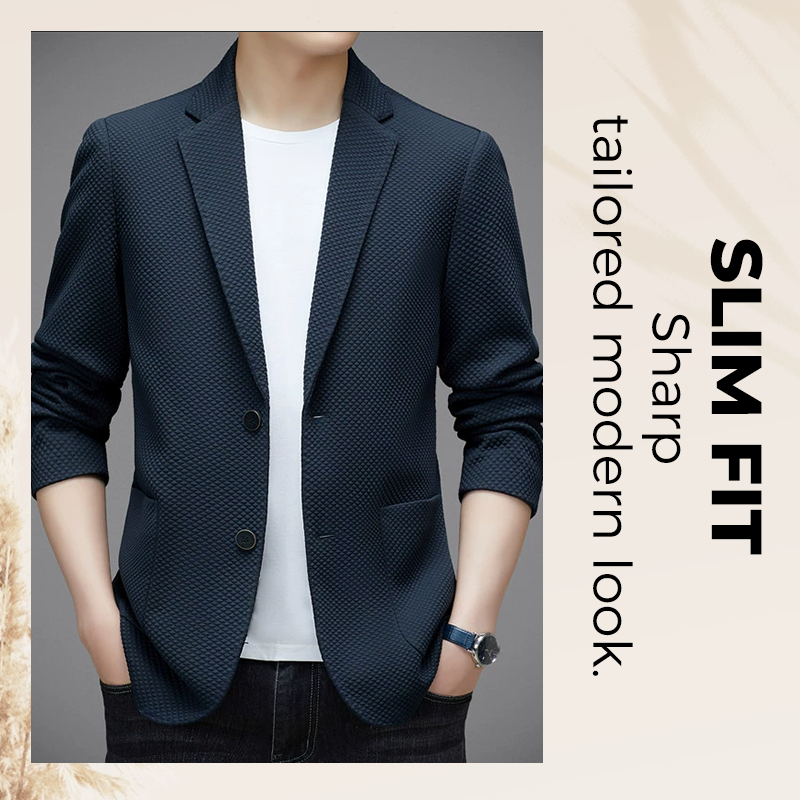 🎉👑 Men's business two-button slim-fit high-quality suit jacket