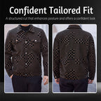 🎉Free shipping ✈️Men’s Premium Cozy Plaid Pattern Suede Jacket
