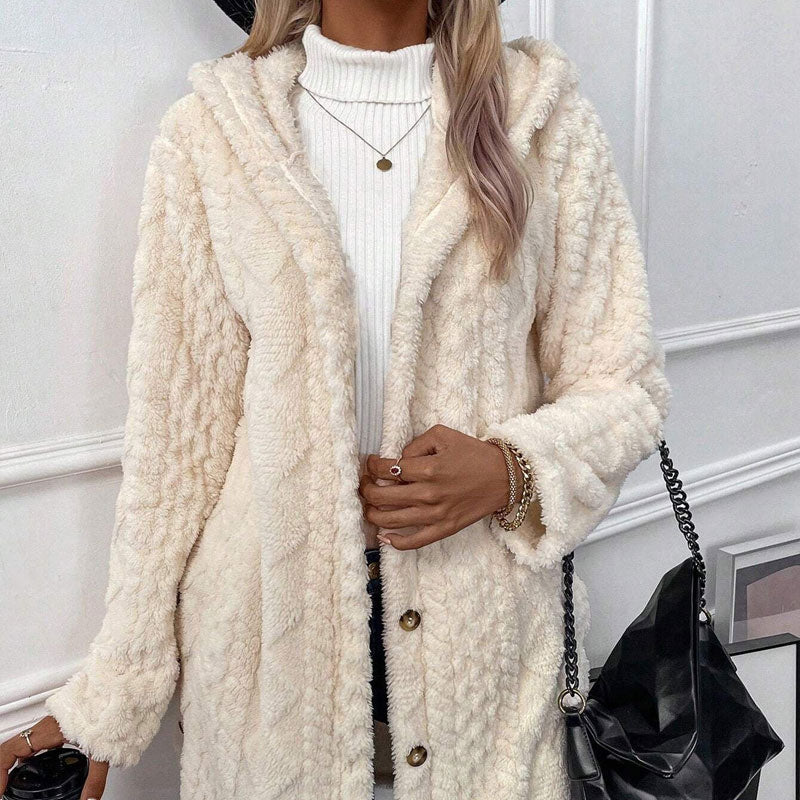 Today's Flash Sale⚡Women's Warm Diamond-Quilted Hooded Fleece Jacket