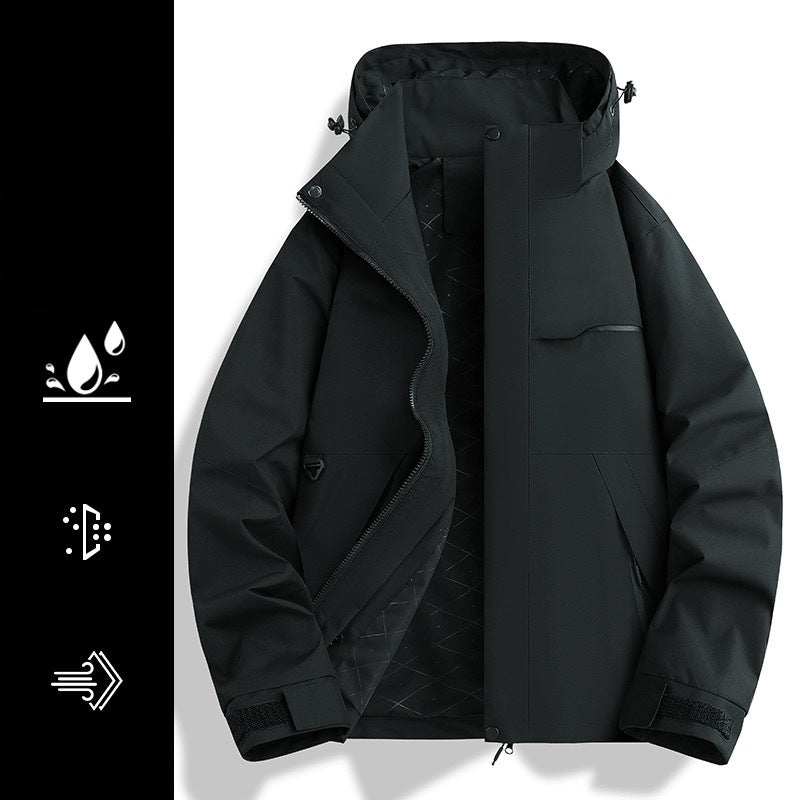 👑✨2025 New 3-in-1⛰️Fashionable Waterproof Windproof Outdoor Jacket-Free shipping✈️