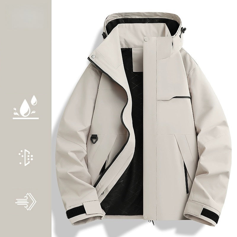 👑✨2025 New 3-in-1⛰️Fashionable Waterproof Windproof Outdoor Jacket-Free shipping✈️