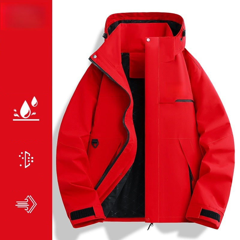 👑✨2025 New 3-in-1⛰️Fashionable Waterproof Windproof Outdoor Jacket-Free shipping✈️