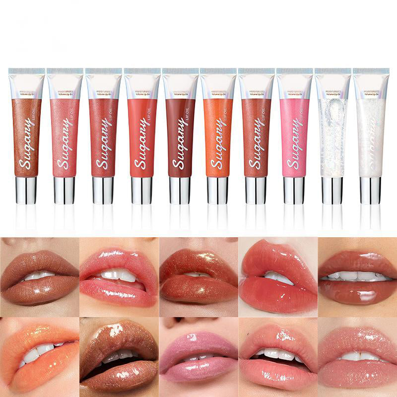 🔥✨Crystal Sparkle Lip Gloss with Hydrating Shine