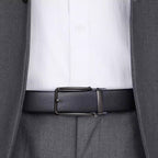 【Top-Grain Leather】 Men's Leather Belt with Automatic Buckle