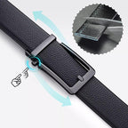 【Top-Grain Leather】 Men's Leather Belt with Automatic Buckle