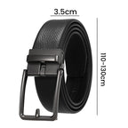 【Top-Grain Leather】 Men's Leather Belt with Automatic Buckle