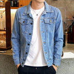 Men's Casual Button Down Denim Jacket