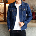 Men's Casual Button Down Denim Jacket