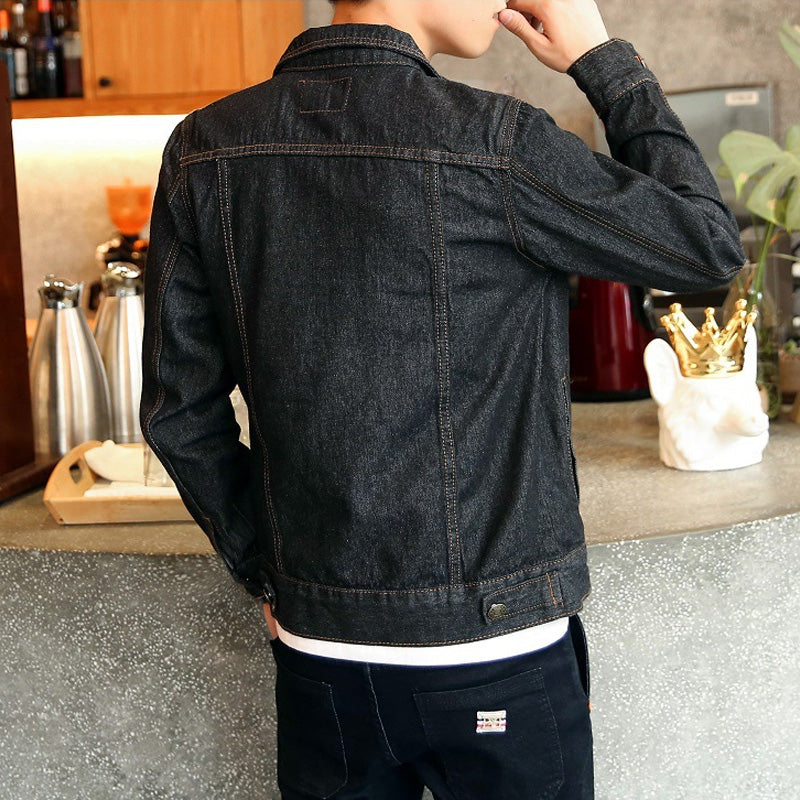 Men's Casual Button Down Denim Jacket