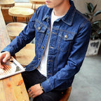 Men's Casual Button Down Denim Jacket