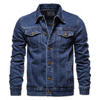 Men's Casual Button Down Denim Jacket