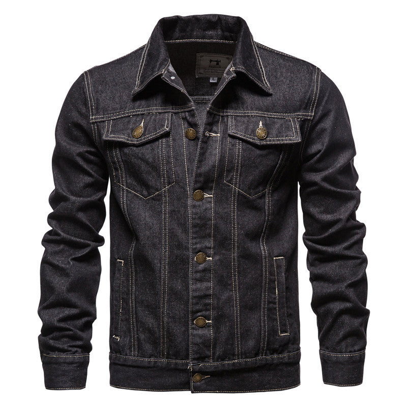 Men's Casual Button Down Denim Jacket