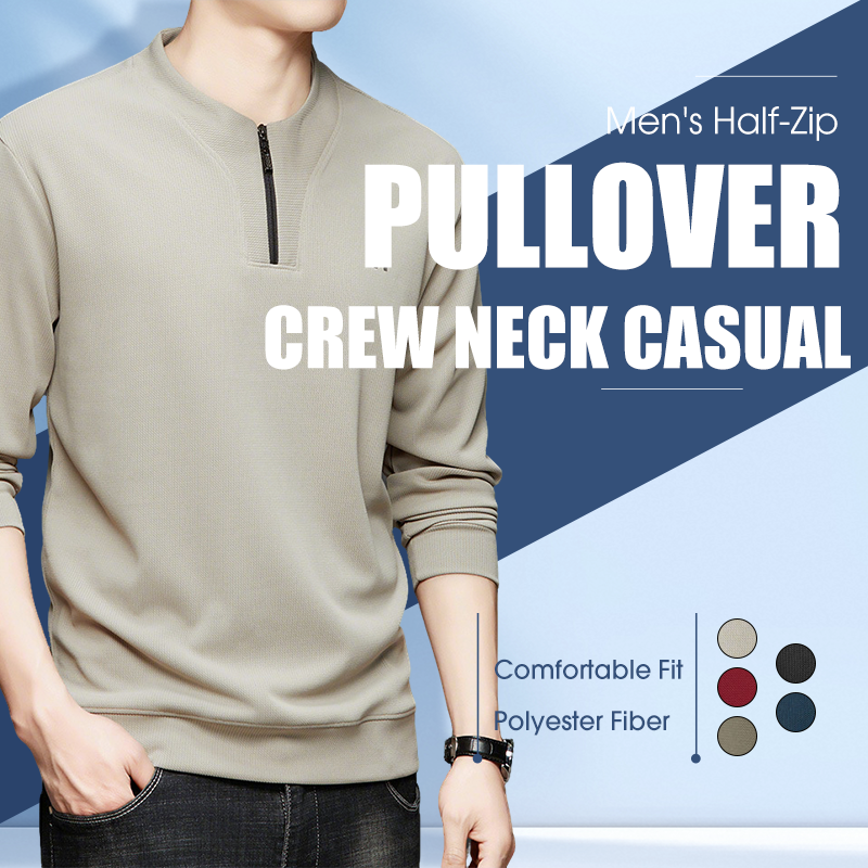 💥Limited time 50% off🎉Men's Half Zip V-Neck Casual Henley Shirt