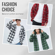 Stylish & Comfortable✨Men's Classic Plaid Hoodie