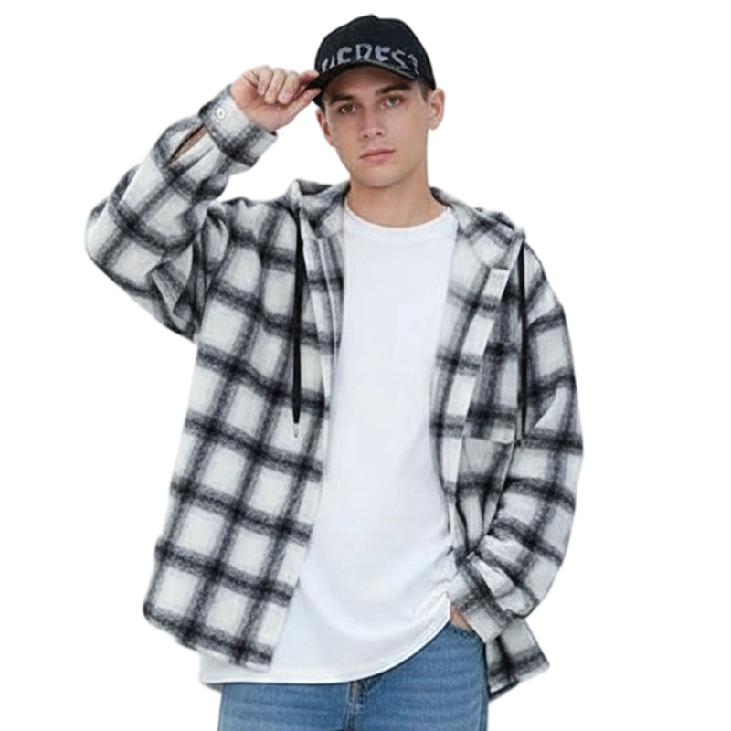 Stylish & Comfortable✨Men's Classic Plaid Hoodie