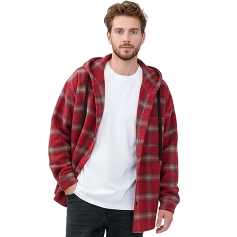 Stylish & Comfortable✨Men's Classic Plaid Hoodie