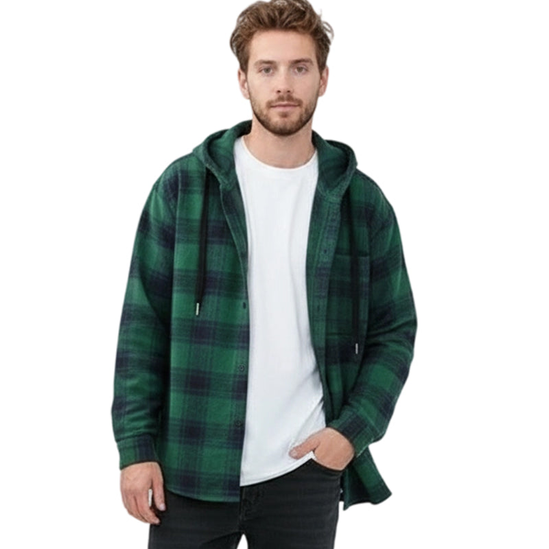 Stylish & Comfortable✨Men's Classic Plaid Hoodie