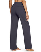 Women's High Waist Stretch Casual Yoga Wide Leg Pants