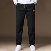 Men's Straight-Fit Corduroy Drawstring Pants