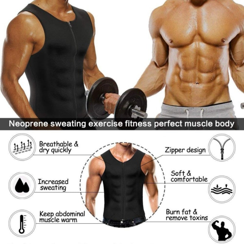 Men's Slimming & Fat Losing Zipper Vest
