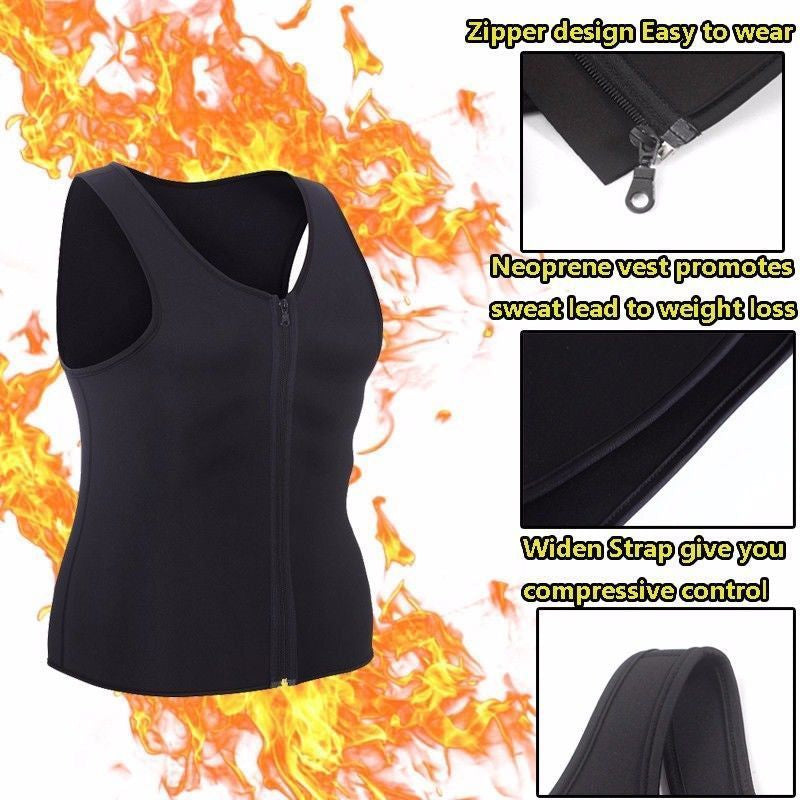 Men's Slimming & Fat Losing Zipper Vest