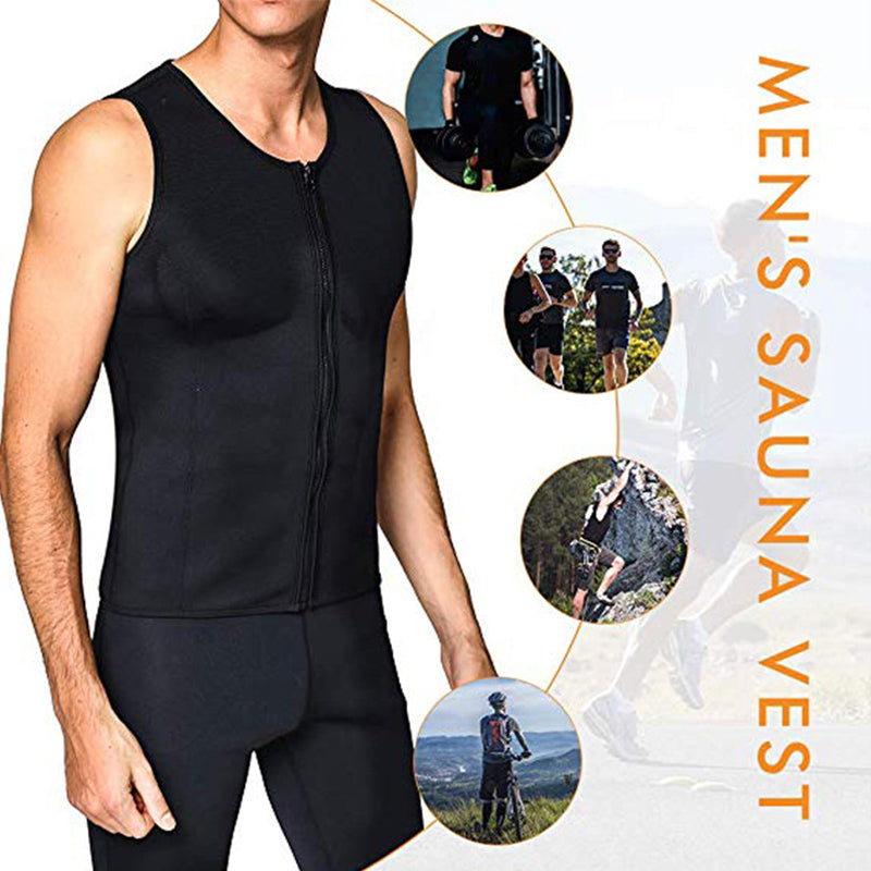 Men's Slimming & Fat Losing Zipper Vest