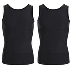 Men's Solid Slimming Abdominal Control Vest