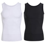 Men's Solid Slimming Abdominal Control Vest