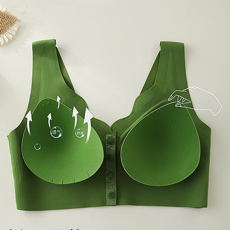 🏆Comfort Front-Clasp & Wire-Free Seamless Bra