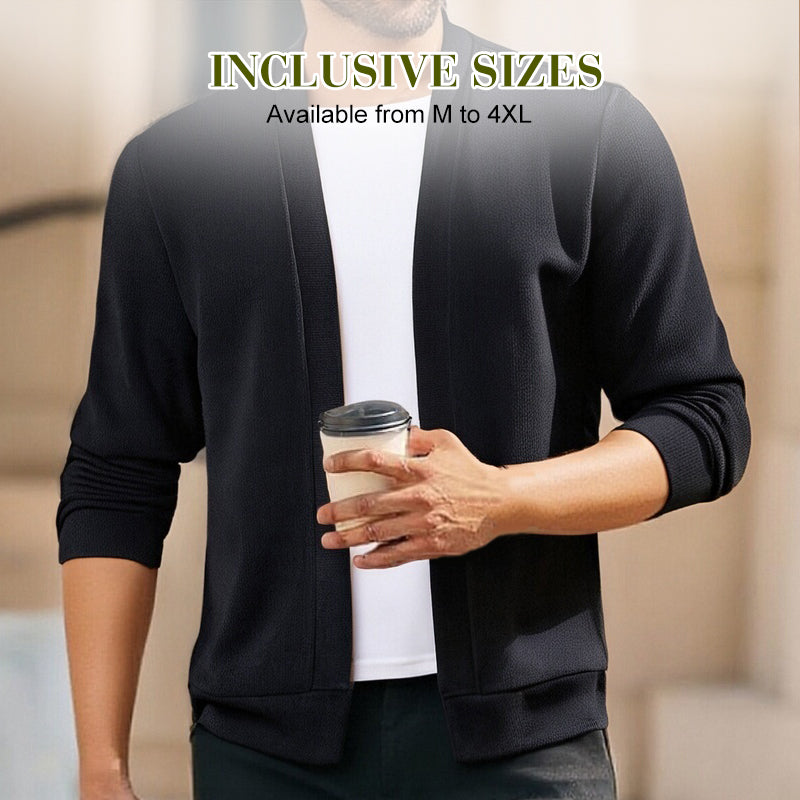 Men’s Layered-Style Long Sleeve Cardigan