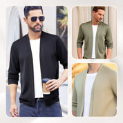 Men’s Layered-Style Long Sleeve Cardigan
