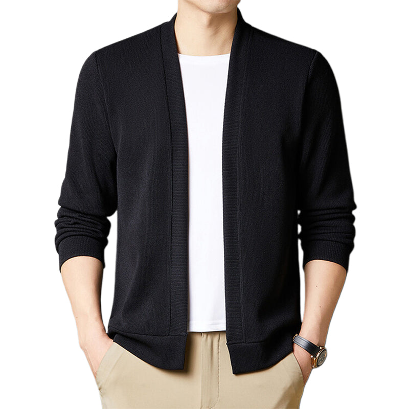 Men’s Layered-Style Long Sleeve Cardigan