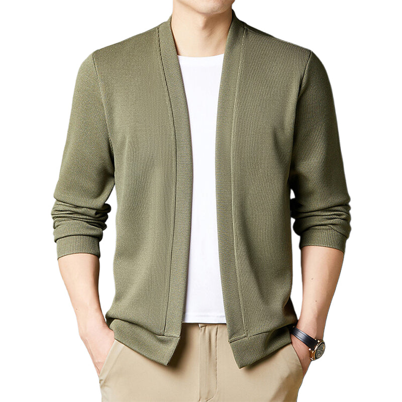 Men’s Layered-Style Long Sleeve Cardigan
