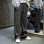 Men's Ribbed Straight-Leg Pants