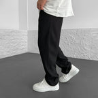 Men's Ribbed Straight-Leg Pants
