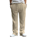 Men's Ribbed Straight-Leg Pants